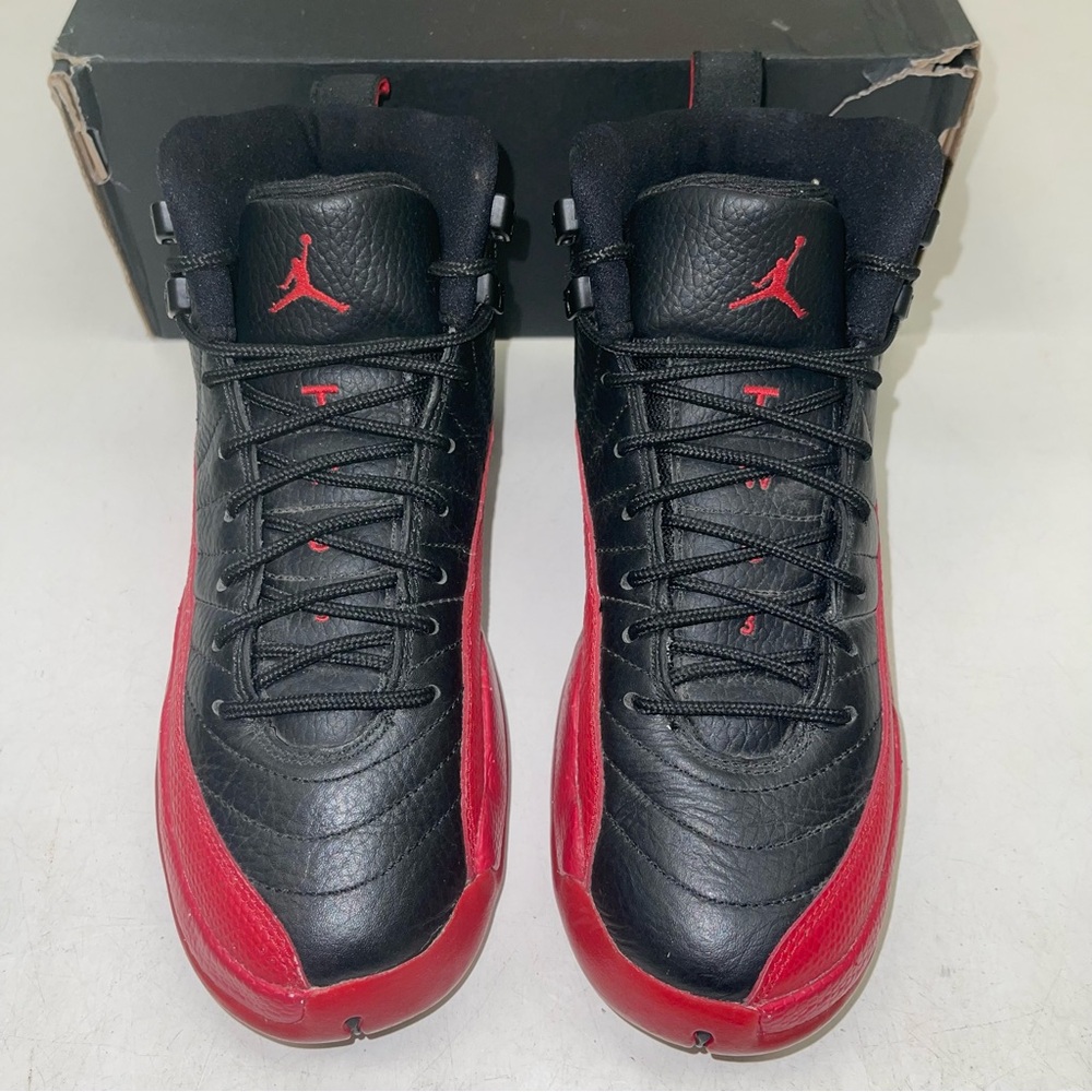 Air Jordan 12 Retro BG 'Flu Game' 2016 - LIGHTLY WORN NO BOX - Picture 3 of 7